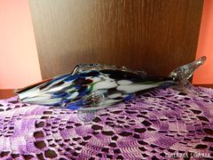 Üveg Hal kék 30 cm hosszú