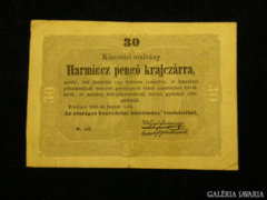 Harminc pengő krajczárra 1849