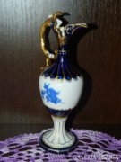 Royal Dux porcelán régi váza fél körpecsétes 18 cm