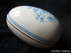 Nagy tojás porcelán bonbonier húsvét Holloháza