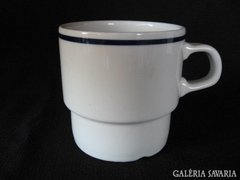 Alföldi porcelán kék csíkos pohár