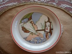 Mesemintás Zsolnay lapos tányér -Gyűjtőknek
