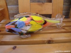 Retró színes üveg hal