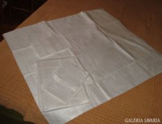 2 garnitúra avatatlan fehér damaszt ágynemű huzat