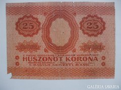 25 KORONA 1919     MÁSOLATA.