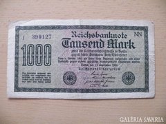 NÉMET BIRODALMI 1.000 MÁRKA 1922 