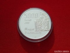 2007-s ezüst (925) 5000 Forint PP-Árpád-házi Szent Erzsébet