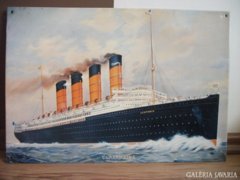 Domború lemez reklámtábla, Lusitania hajó