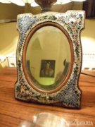 120 éves velencei ( Murano) mikró-mozaik kis tükör 