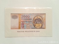 Millenniumi kiadású 2000 forint