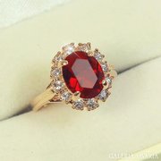 Hatalmas rubin (labor ) gyűrű káprázatosan szép !