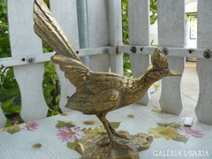  Sárgaréz madár szobor (29cm) Alkudható!