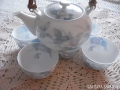 Álomszép 6 személyes keleti porcelán teás készlet.
