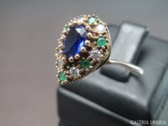 Gyönyörű Art Deko zafír gyűrű