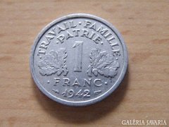 FRANCIA 1 FRANK FRANC 1942 VICHY