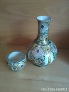 Kézzel festett kínai porcelán váza és kaspó
