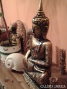 Hatalmas trópusi fából faragott aranyozott  buddha