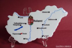 Eladó nagyon ritka Zsolnay Magyarország plakett porcelán 