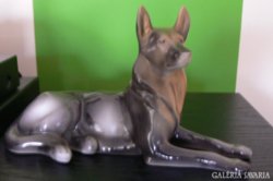 Hollóházi porcelán német juhász kutya