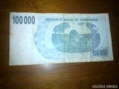 2007-es zimbabwei 100000dollár