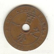 1 cent 1920. Franci Indo-China. Lyukas.