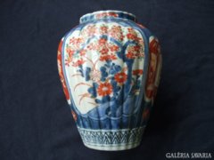 Gyönyörű kézzel festett antik JAPÁN imari váza 