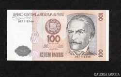  Peru 100 Intis bankjegy (UNC) 1987