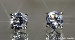 1,5 CT gyémánt,brill fülbeveló (lab)925 ezüst 