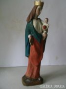 Szűz Mária a kis Jézussal, fafaragás