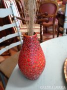 Ökörvér-mázas antik Zsolnay váza