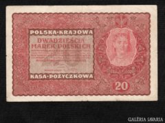 20 Marek 1919 Lengyelország Ritka 
