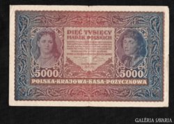 5000 Marek 1920 Lengyelország Ritka