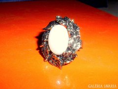 Iparművész bronz-ezüst -gyöngy gyűrű