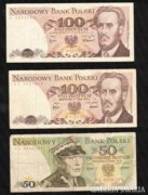 Lengyel  100 Zlotyi 1975 / 1976 / 50 Zloty 1975