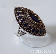 Ezüst gyűrű, török autentikus fazonban, USA 9-es