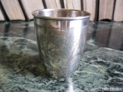ezüst keresztelő pohár