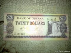 Guyanai 20dollár(UNC)