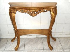 Barokk fa konzol asztal