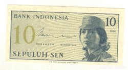 10 sen 1964 Indonézia. UNC.