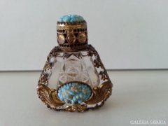 Antik parfüm tartó üveg