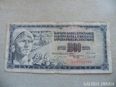 JUGOSZLÁVIA 1000 DINÁR 1981 BV