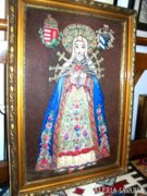Antik zárdamunka: Szegedi Szűrös Madonna