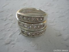 Háromsoros ezüst gyűrű! 15 gramm