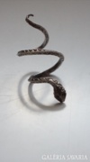 Állítható ezüst kígyó gyűrű