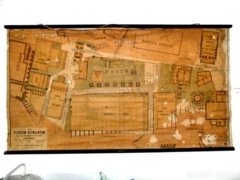 Antik Forum Romanum  tábla térkép szemléltető eszköz