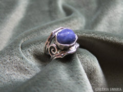 Izraeli ezüst gyűrű lápisz lazulival