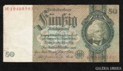 Németország Ritkább 50 Márka 1933 