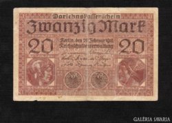 1918 Német 20 márka ( 20 Mark 1918 ) 