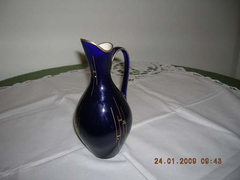 Echt cobalt vase with hand painting, marked