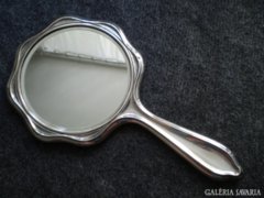 Antik ezüst kézitükör (Angol, 358 gramm)